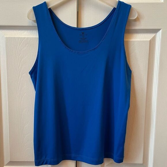 Women's Blue Sleeveless Top - Picture 3 of 3